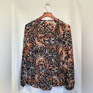 Belle Sky - Vibrant Paisley Blouse